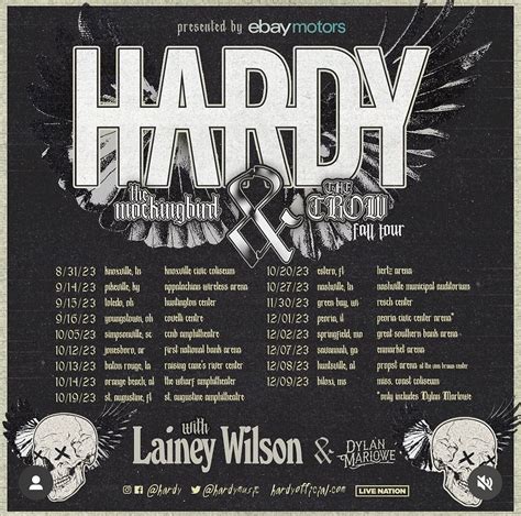 Hardy toledo  Lainey Wilson)" here: see all upcoming tour dates, visit: Jim was preceded in death by his parents, Allen and Eva Hardy